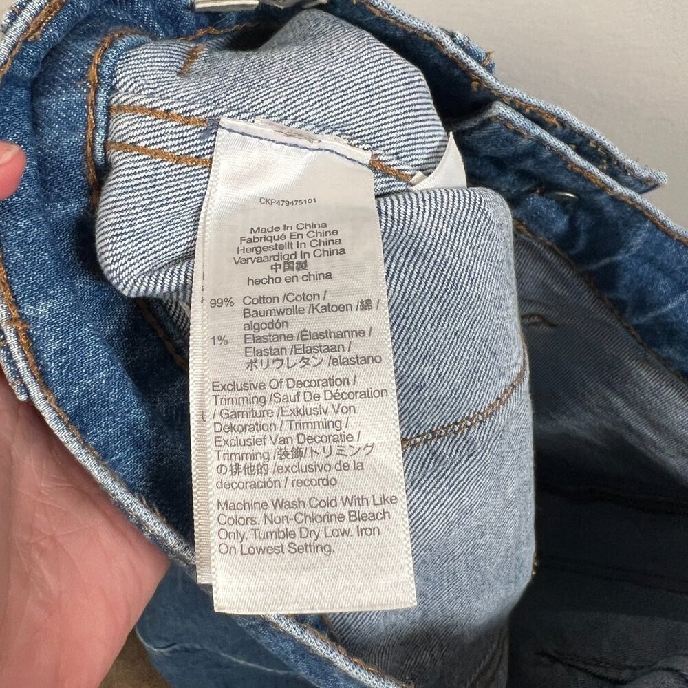 Madewell 90s Straight Utility High Rise Jeans Size 26 Blue Denim Retro - Picture 11 of 12